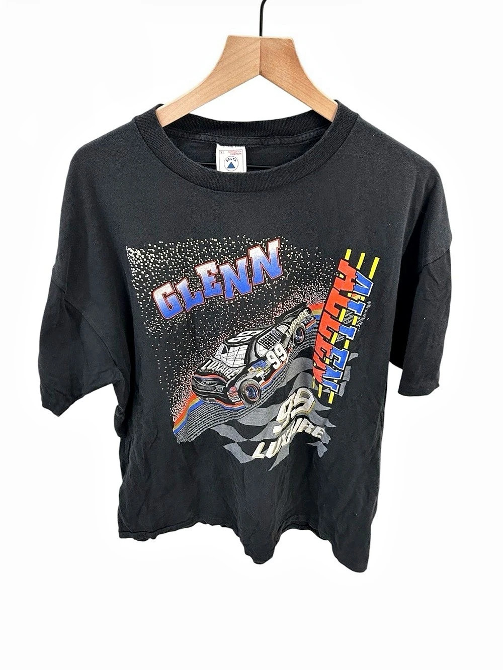 Vintage Glenn Allen #99 NASCAR Racing T-Shirt XL Made in USA Single Stitch